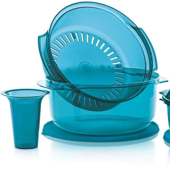 Tupperware TupperWare Stack Cooker Complete Meals in Minutes with Dessert Blue - Picture 2 of 6